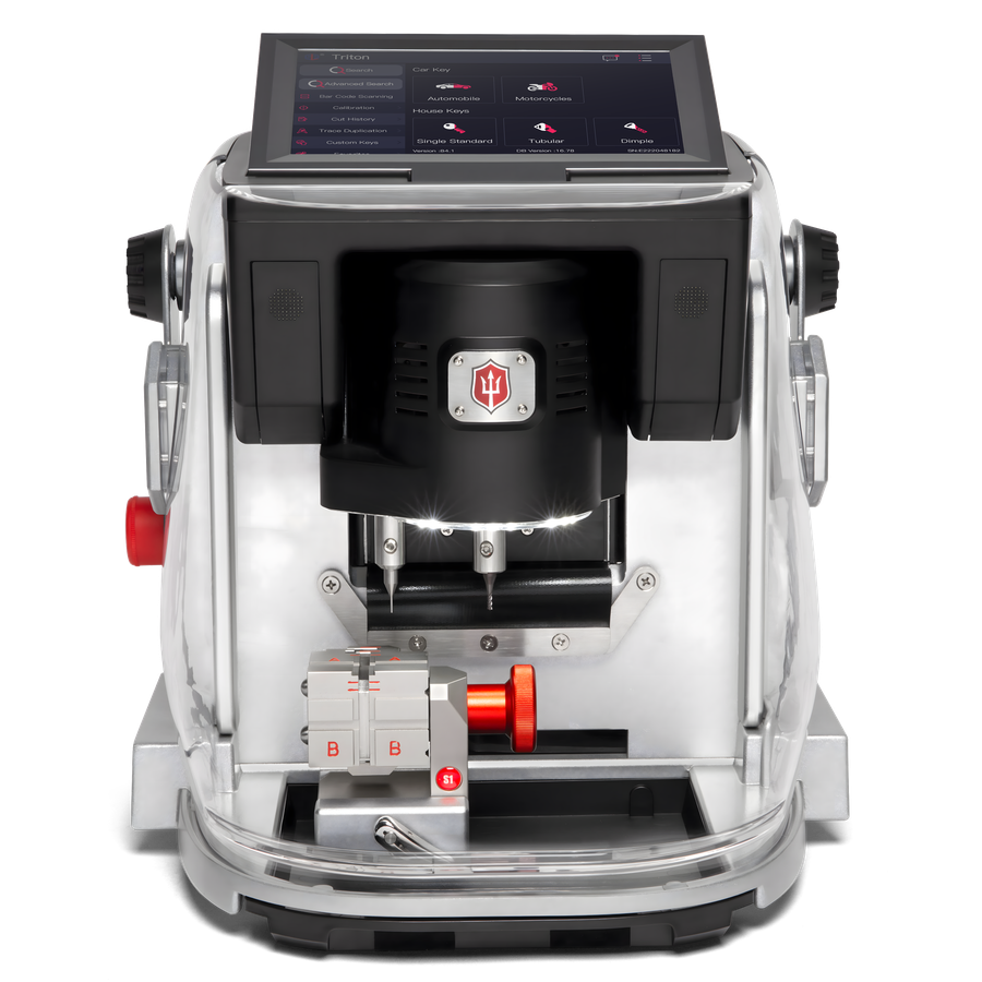 Triton PLUS key cutting machine, front view